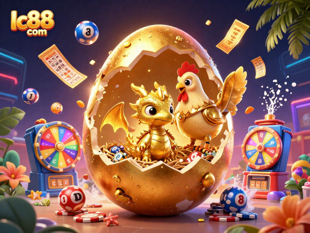 Engage with thrilling gaming adventures at lc88 com featuring vibrant dragon and colorful casino elements.