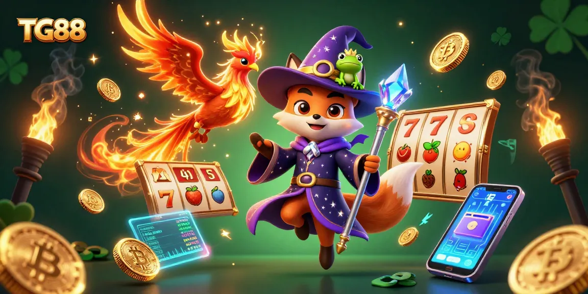 Engage with TG88 to experience the exhilarating thrill of online slot games featuring golden coins and mystical adventures.