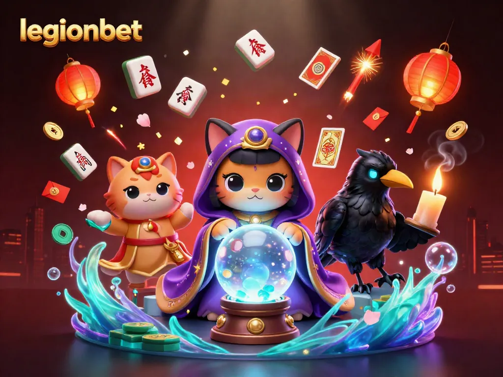 Spin with legionbet in an enchanting casino scene full of vibrant mystical elements.