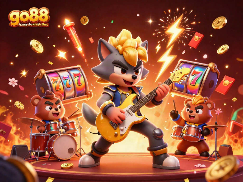 Engage with go88 trang chu chinh thuc while enjoying the excitement of casino games in a vibrant 3D illustration.