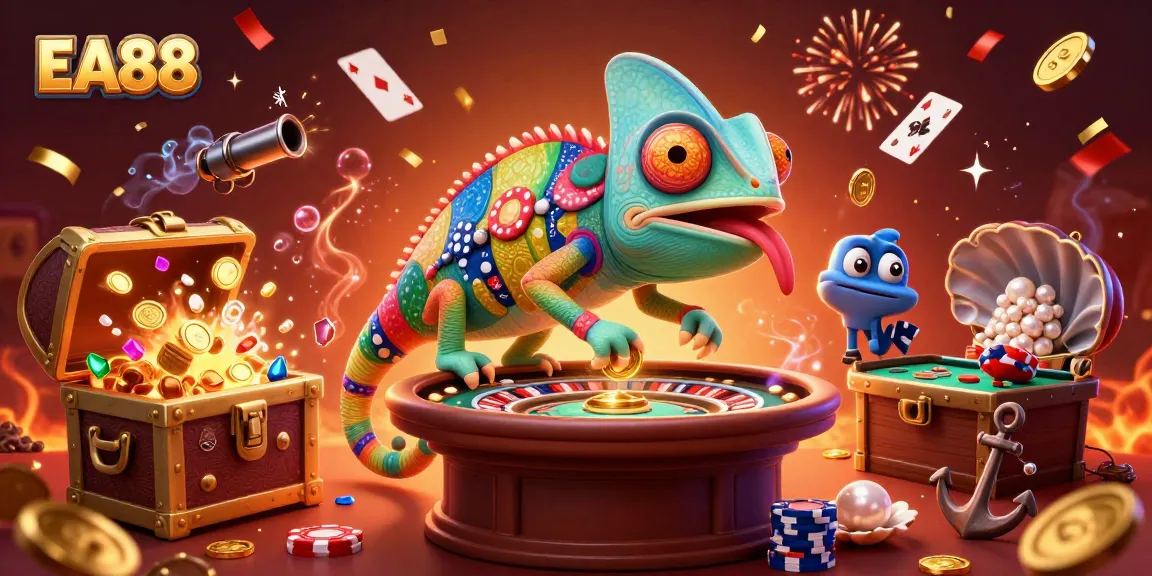 Win big at EA88 with vibrant games, the chameleon casino owner, and underwater treasures!