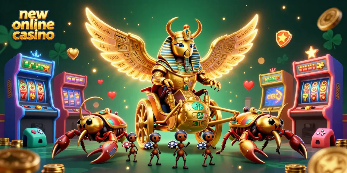Experience thrilling action at a new online casino with colorful characters and vibrant gaming elements.